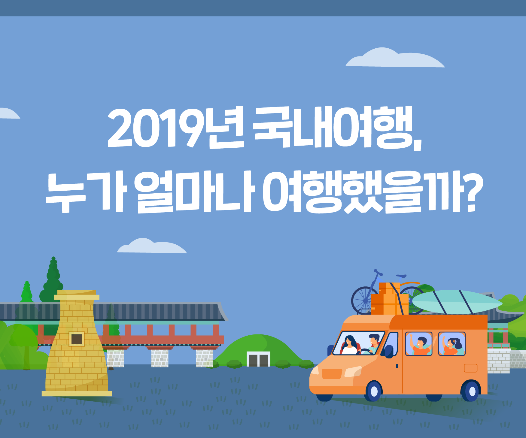 2019년 국내여행, 누가 얼마나 여행했을까?